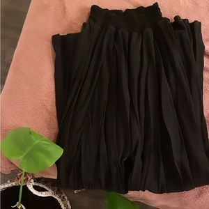 Black Wide Leg Trousers